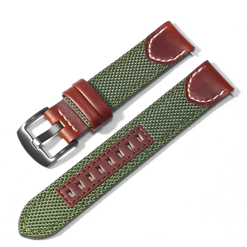 Retro Nylon Watch with 22/24mm Male Band - Perfect