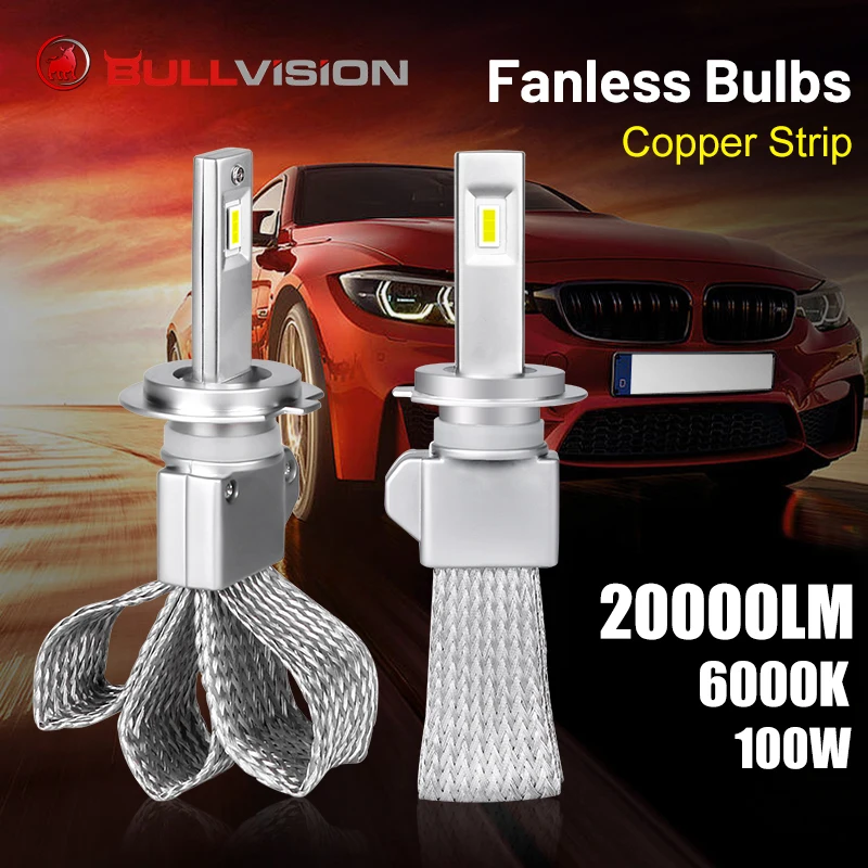 H8 H11 H9 LED Headlight 20000LM 100W LED H7 H4 H1 9005 9006 HB3 HB4