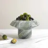 Modern Simple Home Decoration Marble Fruit Tray European Light Luxury Style End Table Tray Small Ornaments Photographic Prop 2