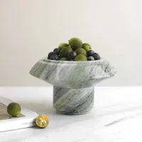 Modern Simple Home Decoration Marble Fruit Tray European Light Luxury Style End Table Tray Small Ornaments Photographic Prop 2
