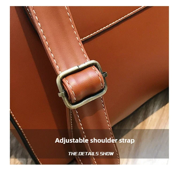 Vintage Backpack Female Pu Leather Bag Women's Backpack Fashion School Bag for Girls High Quality Leisure Shoulder Bag Sac A Dos