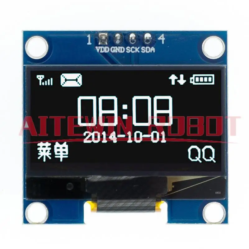 1pcs 1.3 인치 oled 모듈 흰색/파란색 spi/iic i2c 통신 색상 128x64 1.3 인치 oled lcd led 디스플레이 모듈 1.3 oled 모듈