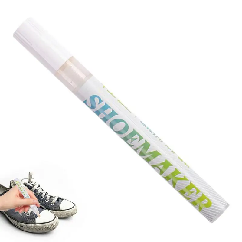 Leather Shoe Paint Markers 20g Leather Dye Marker Pens Black Shoe Markers Multifunctional White Polish Pen
