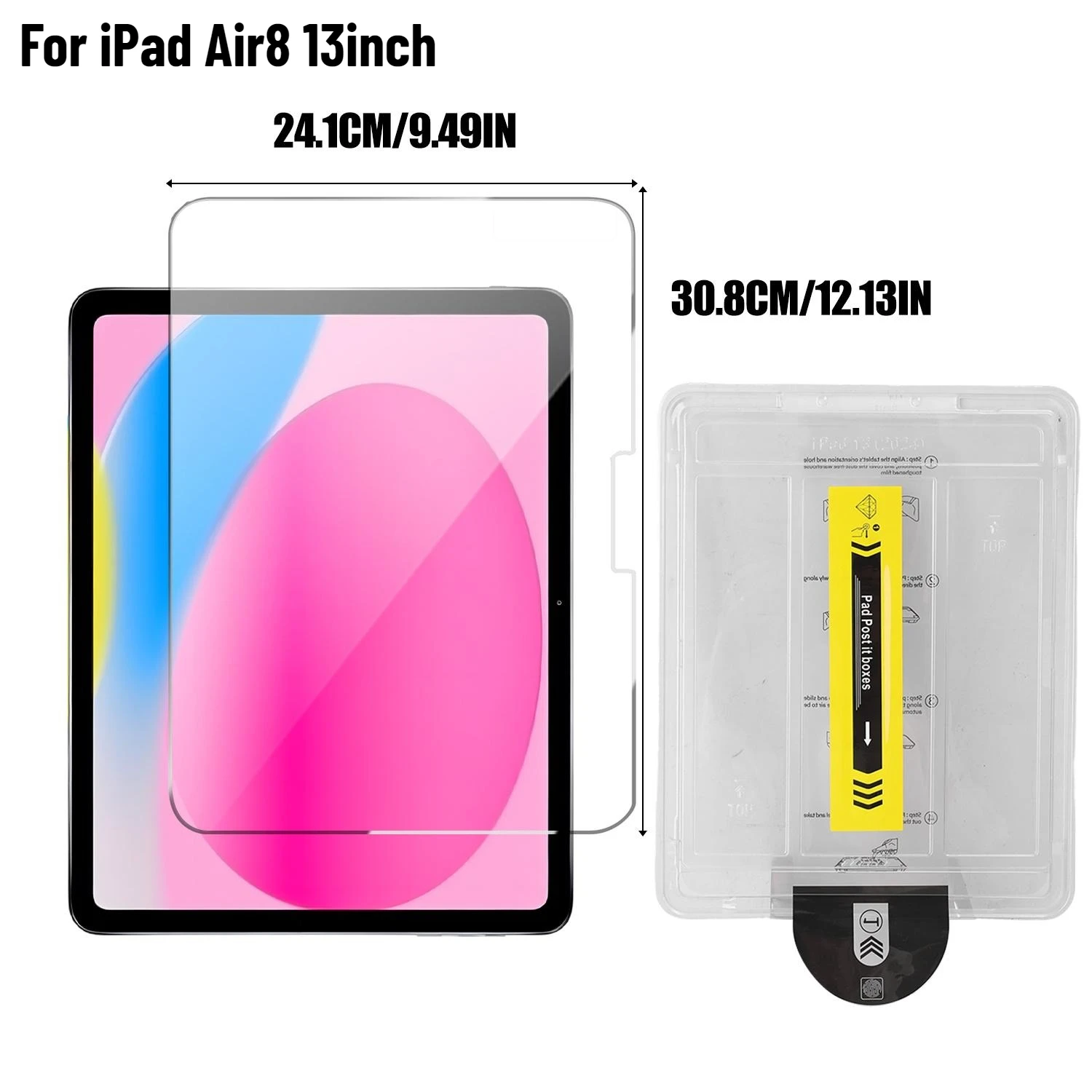 Shatterproof Tempered Glass Screen Protectors for iPad Air - Easy Installation, Ultimate Protection Film