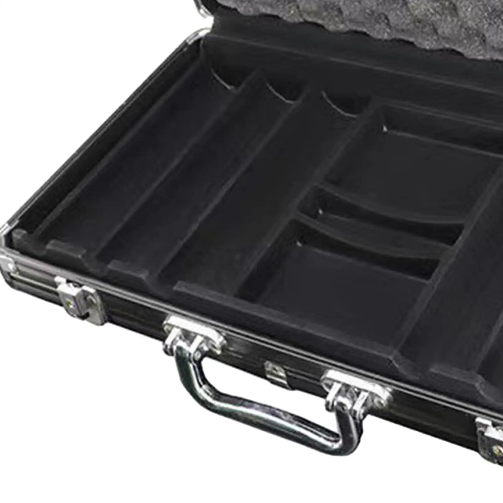 Chip Set Holder Chip Carry Case Aluminum Alloy with Lock Portable Storage Container Token Box for Household Travel Dealer