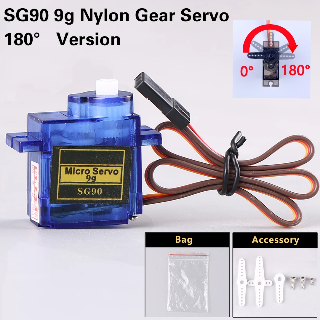 14g MG90S Metal Gear Servo SG90 Tilt Motor for RC Plane Fixed Wing & Robot image 10