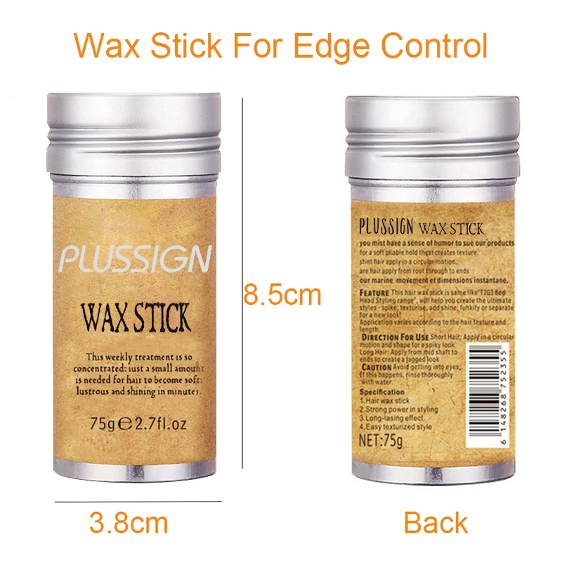 Elastic Headband For Edge Control Hair Wax Stick Hair Extension Glue Stick For Long-Lasting Styling 2Pcs/set