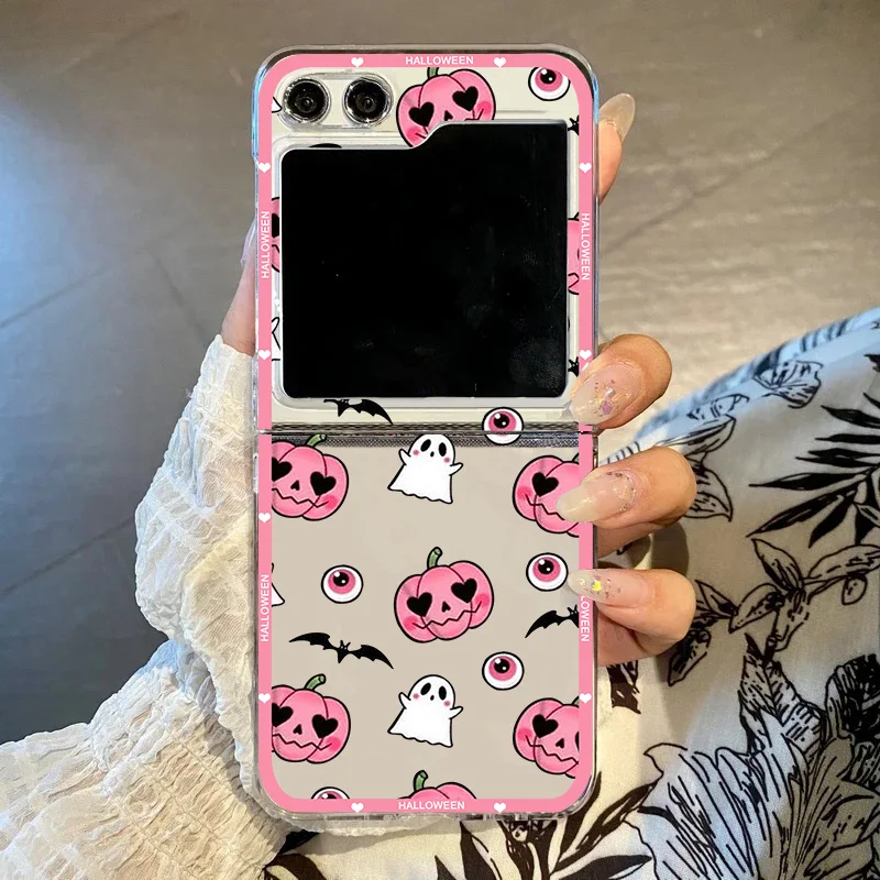 Funny Halloween Ghost Pumpkin Monster Clear Phone Case