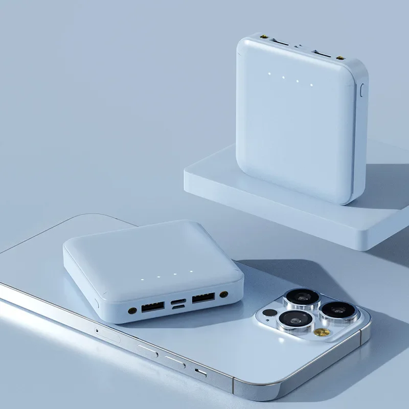 Caricabatterie Portatile Ultrasottile Power Bank Da 10000 Mah Per Iphone 13 Xiaomi Samsung Huawei Batteria Esterna Powerbank Da 10000 Mah
