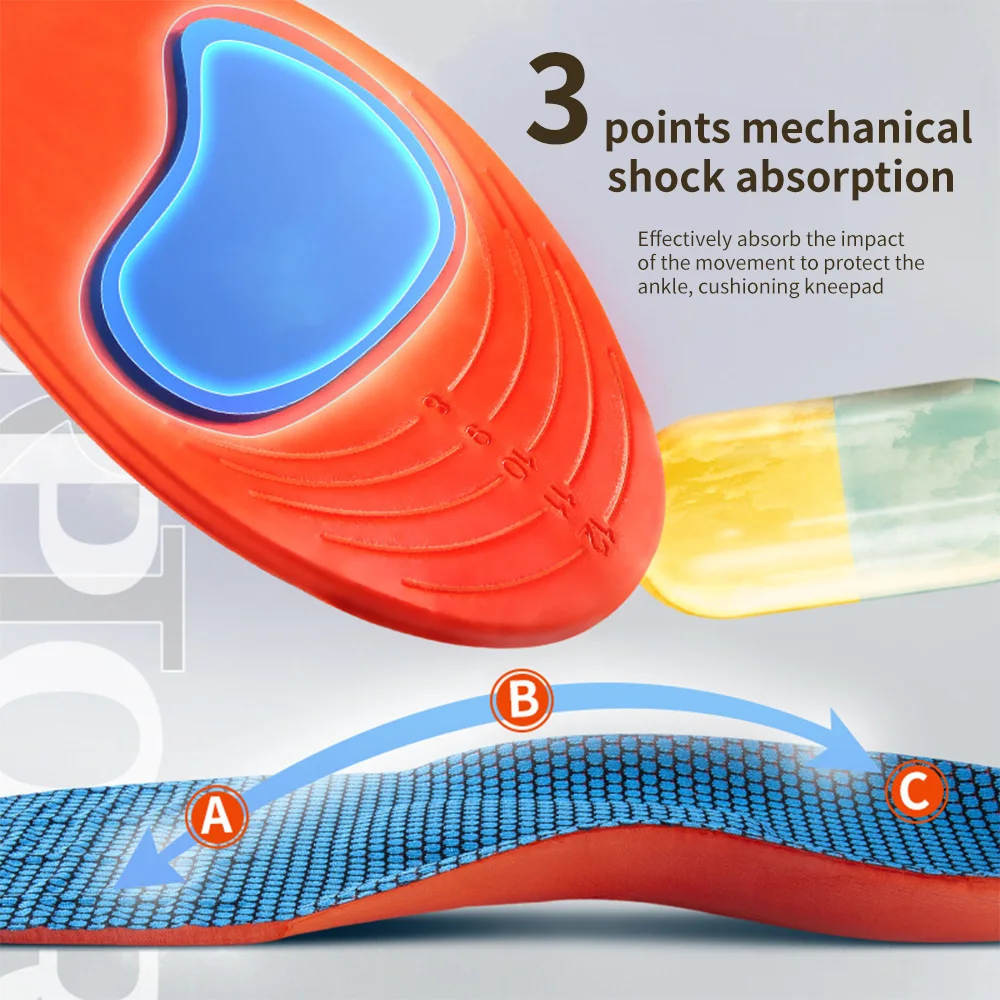 1Pair New Sports Insoles Shoes Sole Technology Shock Absorption Breathable Running Insoles Feet Orthopedic insoles orthopedic insoles shoe inserts