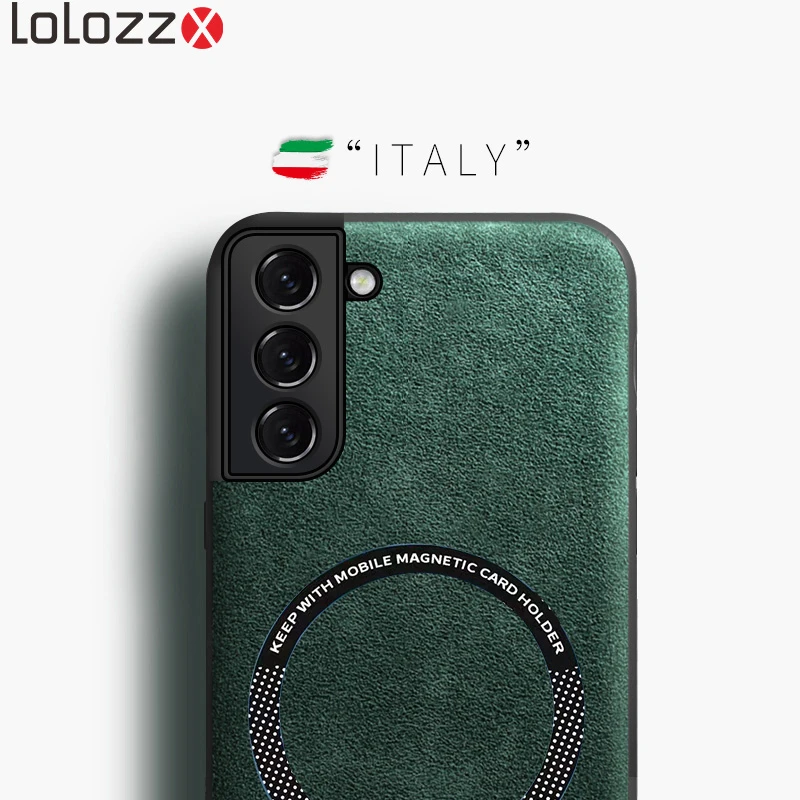 suede-leather-wireless-charging-for-magsafe-magnetic-case-for-samsung