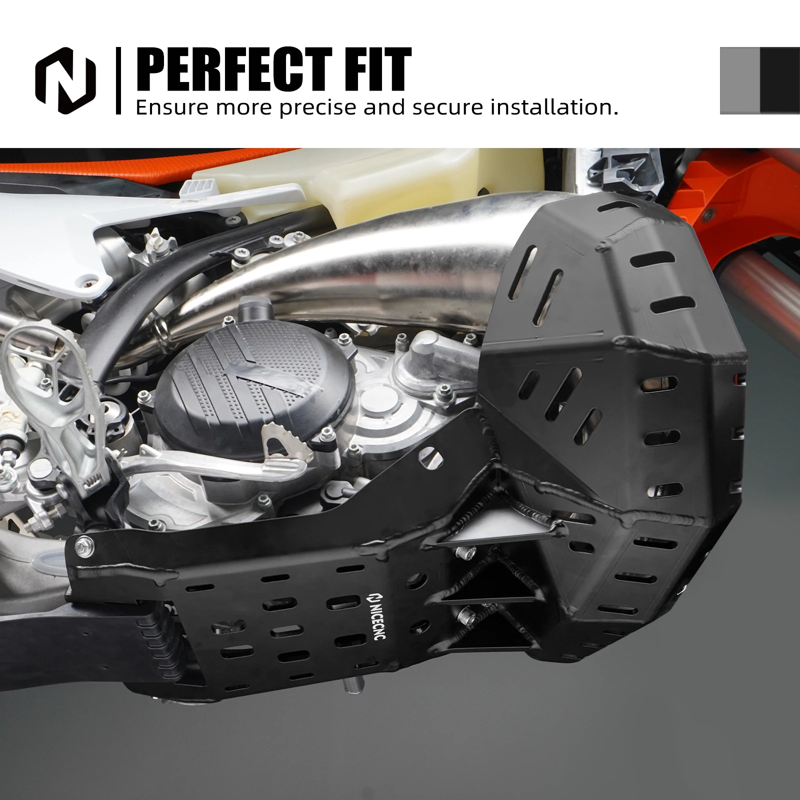 Für 2025 2024 KTM EXC 300 250 XCW SX Husqvarna TE300 GasGas EC 300 Motorrad Chassis Abdeckung Auspuffrohr Schutz Skid Platte Kit – Detail 10