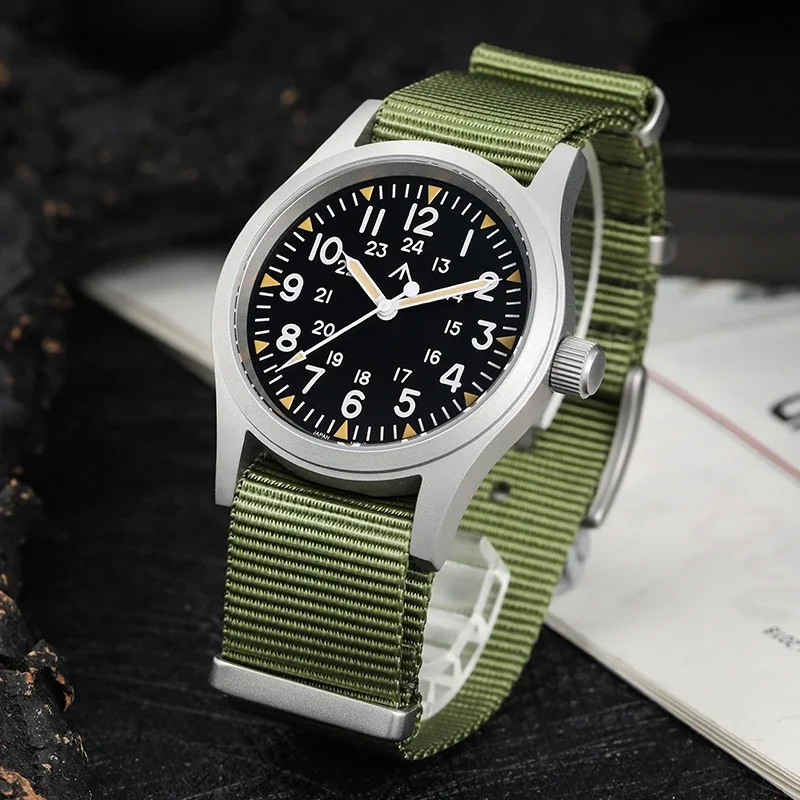 Militado ML05 38mm Field Watch Domed Sapphire Crystal C3