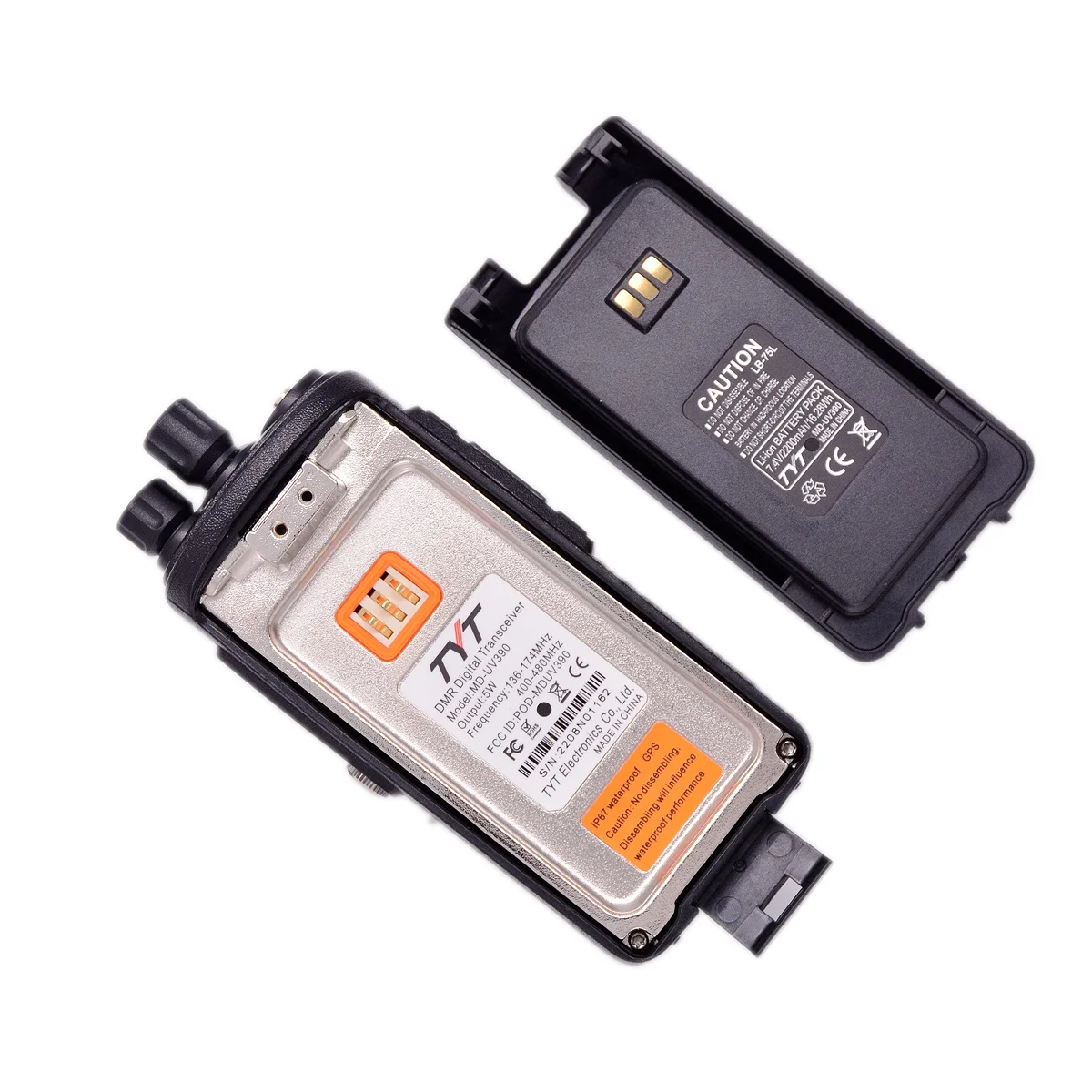 TYT MD390UV DMR Amateur Radio Waterproof IP67 Dual Time Solt Digital Signal  Transceiver Outdoor HAM Wireless Communication