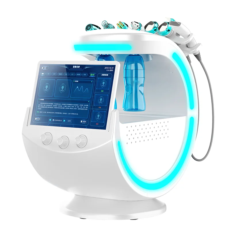 

7 in 1 Carbon Oxygen Bubble Ice Blue Microdermabrasion Aqua Jet Peel Hydro Facial Dee[ Cleaning Anti-aging Machine for Salon