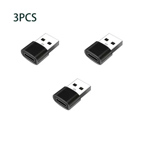 3-Pack USB to USB C Adapter, USB C Female to USB Male Super Fast Charging and OTG Converter Compatible with iPhone 15/14/13/12 P - Image 8