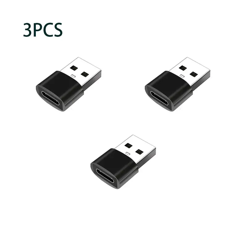 3-Pack USB to USB C Adapter, USB C Female to USB Male Super Fast Charging and OTG Converter Compatible with iPhone 15/14/13/12 P - Image 8
