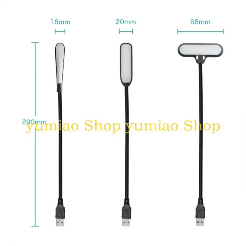 587B USB LED 야간 조명 미니 책 조명 유연한 LED 책 독서등