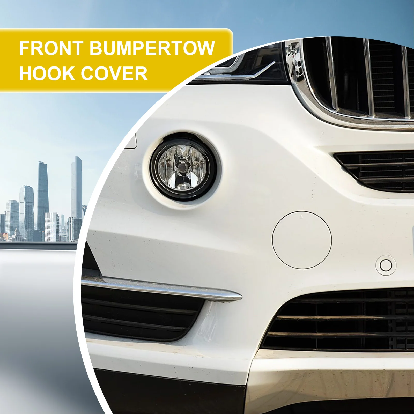 Front Bumper Tow Hook Cover Fit For BMW X5 F15 25d with standard Package edition 2014- 51117365318 51117378591 Trailer Cap