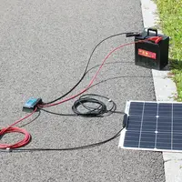 Kit de panneaux solaires flexibles 100W/120W/150W, système de charge solaire hors réseau 12V avec contrôleur et câbles pour camping-car, bateau, caravane 5