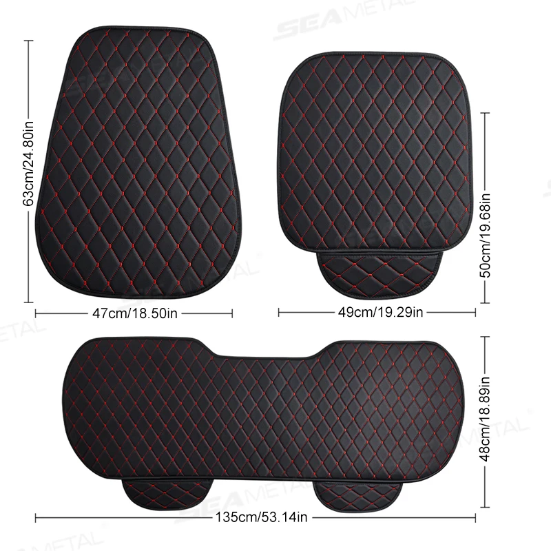 Breathable Pu Leather Car Seat Cover Anti Slip Universal