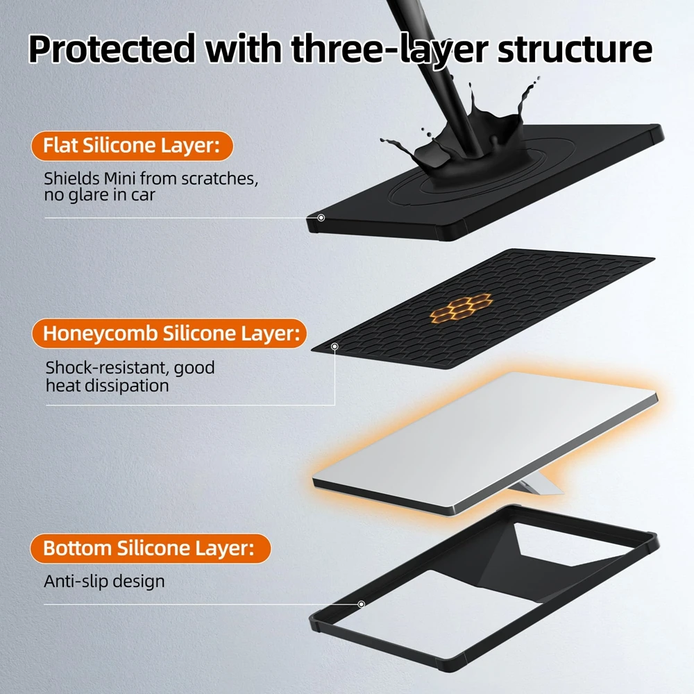 Silicone Protective Cover Hexagonal Heat Dissipation For Starlink Mini Accessories Shock-Absorbing Dustproof Waterproof Cover starlink protective cover
