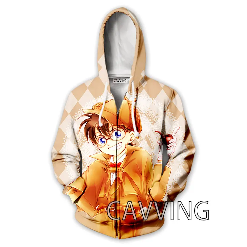 

New Fashion 3D Print Detective Conan Zipper Hoodies Zip Up Hooded Sweatshirts Harajuku Hoodie Hip Hop Sweatshirts Z02