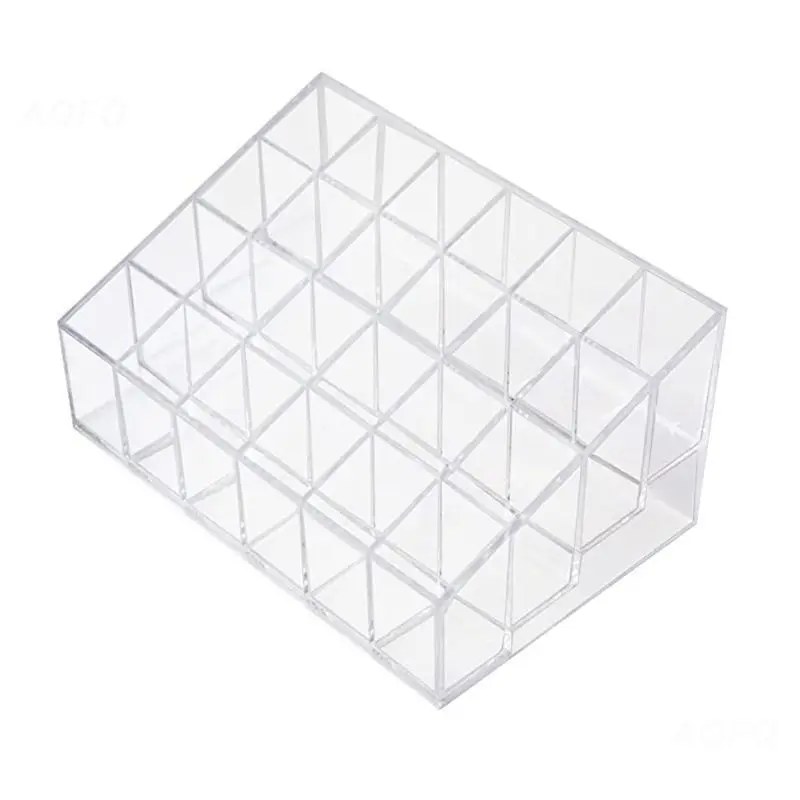 Acrylic Clear 40 Grid Lipstick Holder Stand Case Makeup Organizer Storage Box Lipstick Display Cosmetic Jewelry Organizer Box 5