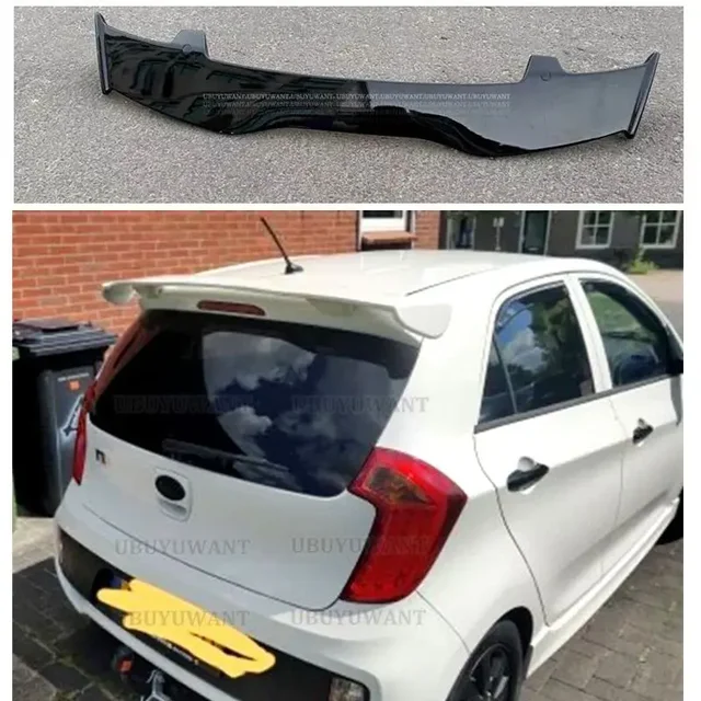 For KIA Morning Picanto Spoiler ABS Plastic Hatchback Universal Roof Rear Wing Body Kit Accessories 1