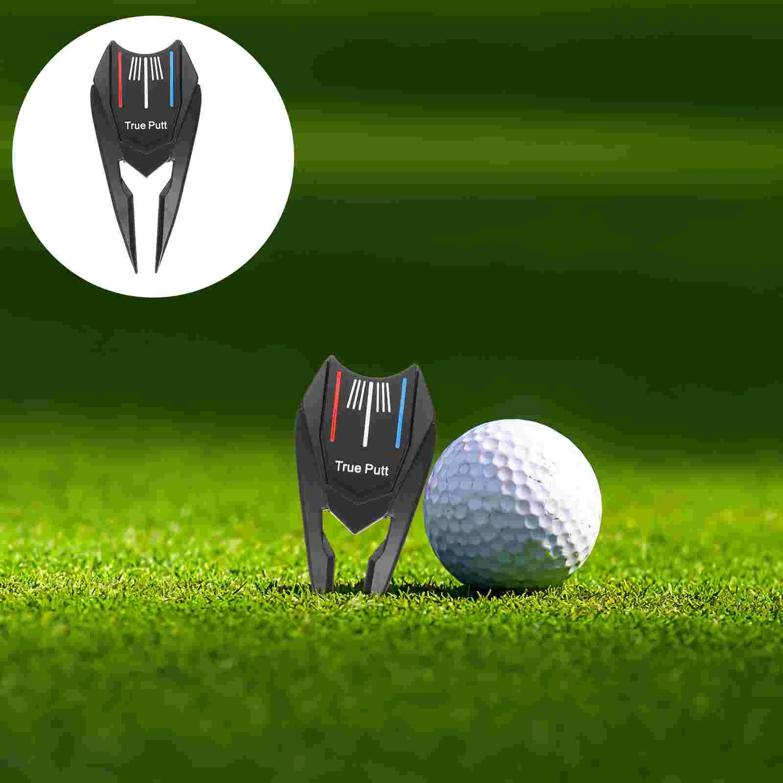 

Металлическая вилка для гольфа, мини-клюшка, уличный инструмент Divot из цинкового сплава, профессиональный шариковый маркер