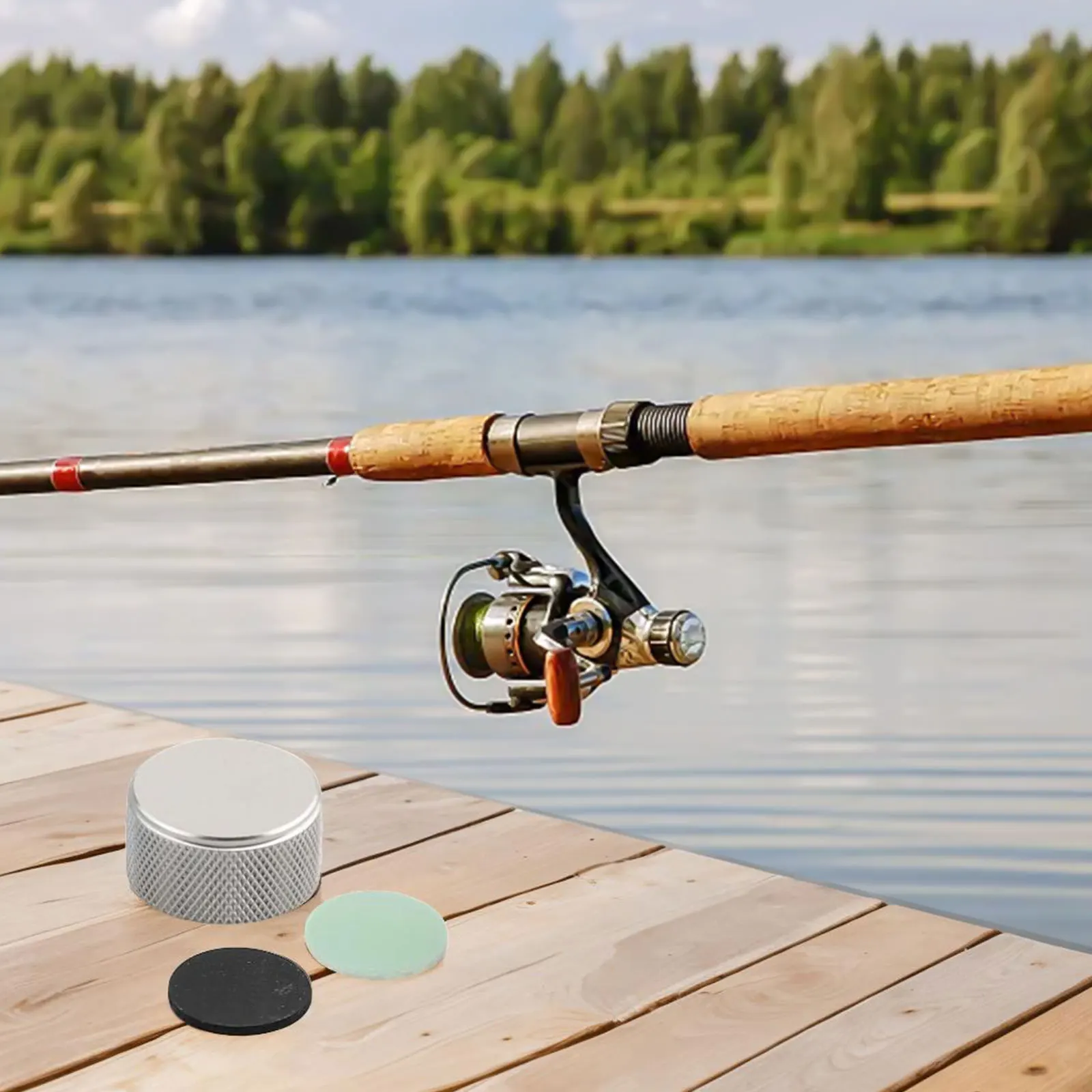 For ABU For C4 Lei Qiang Drum Hot Sale Fishing Reel 5600 Brake Knob Nut With Gasket Repair Parts Carp Fishing Tackle Accessories
