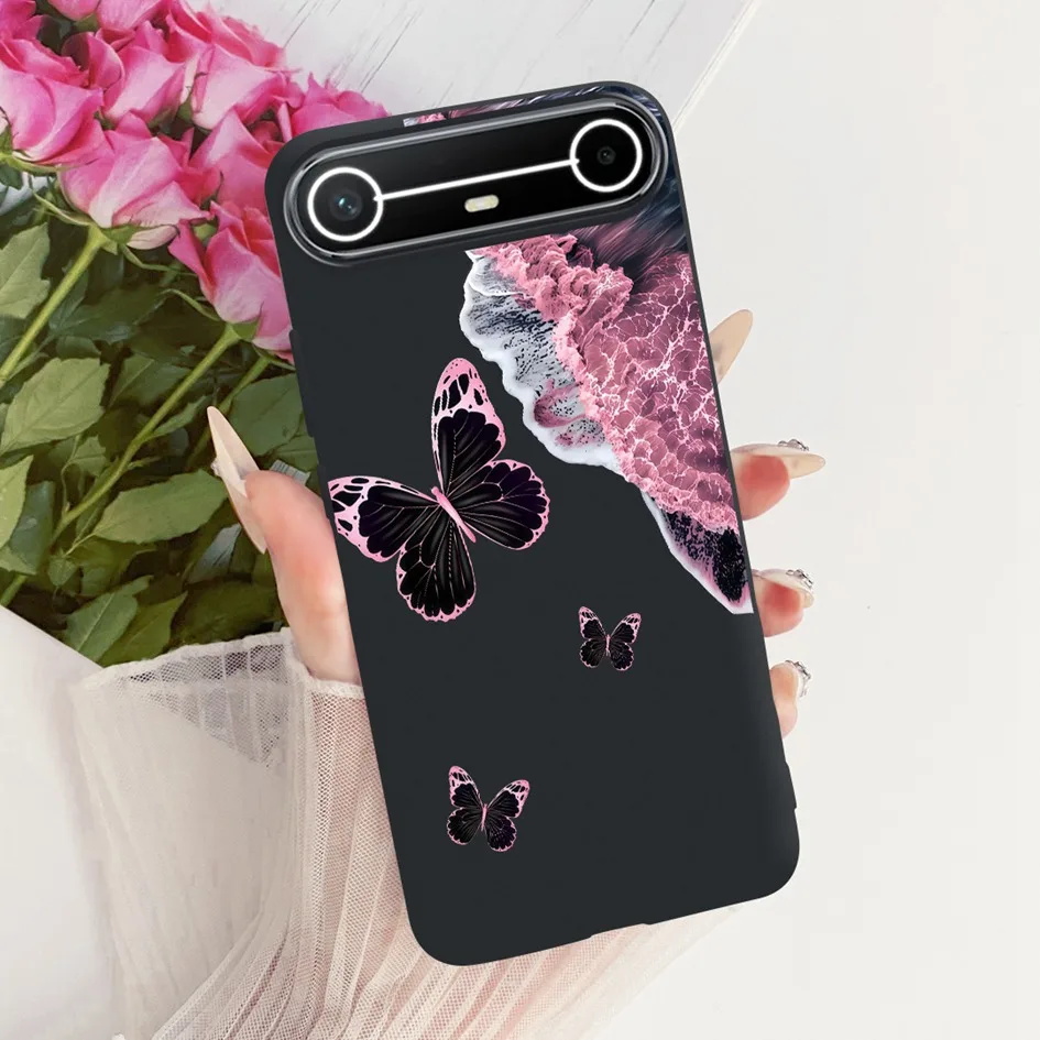 New Fashion Flower Bowknot Soft Silicone Protective Bumper Case - Slim Design