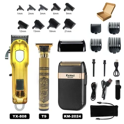 Sleek Stainless Steel Professional Beard & Hair Trimmer (Kit)