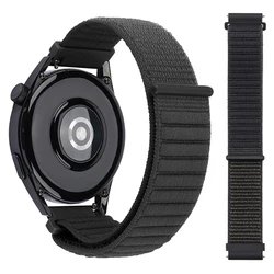 Nylon Sports Braided Loop Watchband Strap - 20/22mm - 22mm Universal (B - Carbon Gray Black)