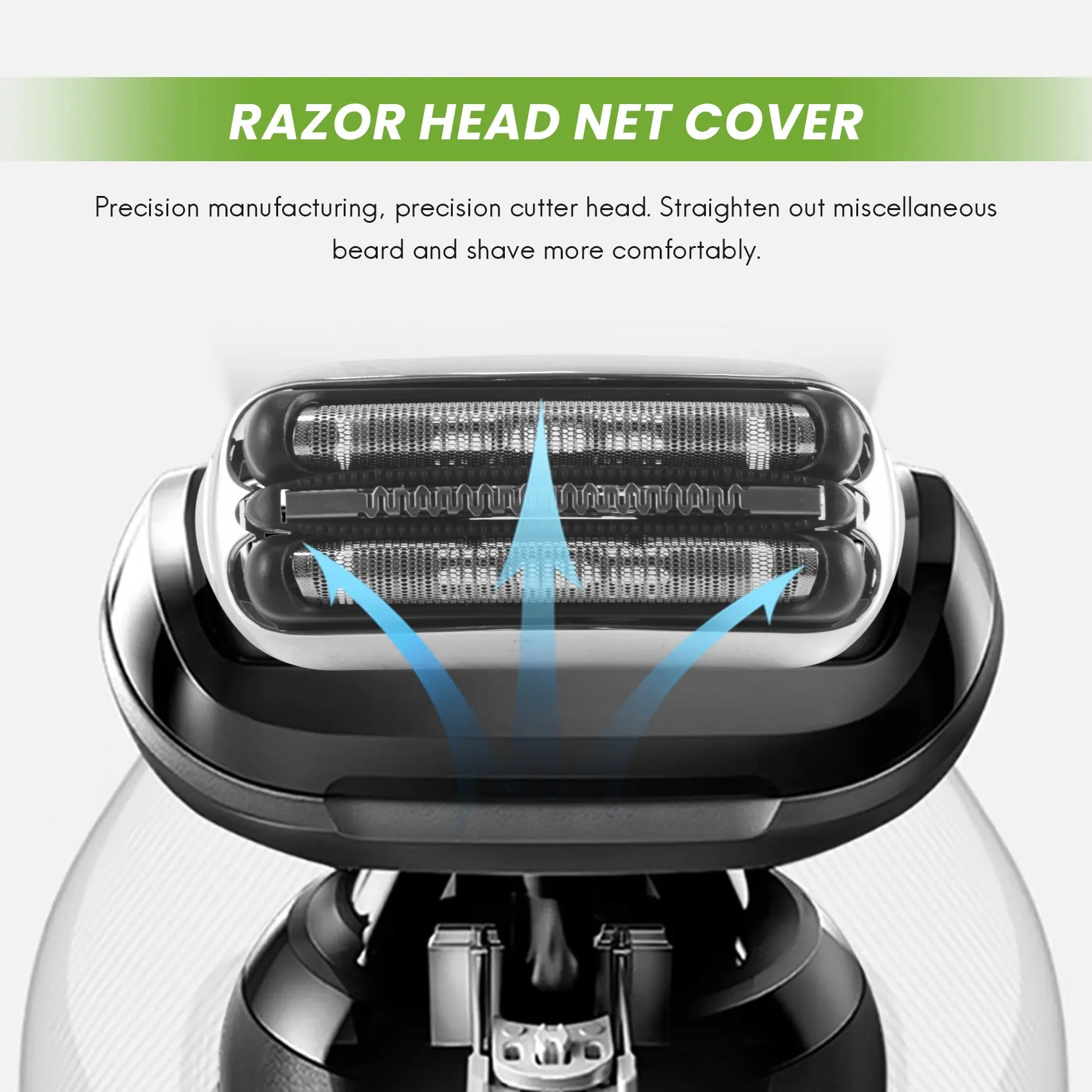 Economical Replacement Shaver Foil&Cutter Set for Braun Series 3 21S 32S 320S-4 330S-4 340S-4 350CC-4 Shaver Head 6