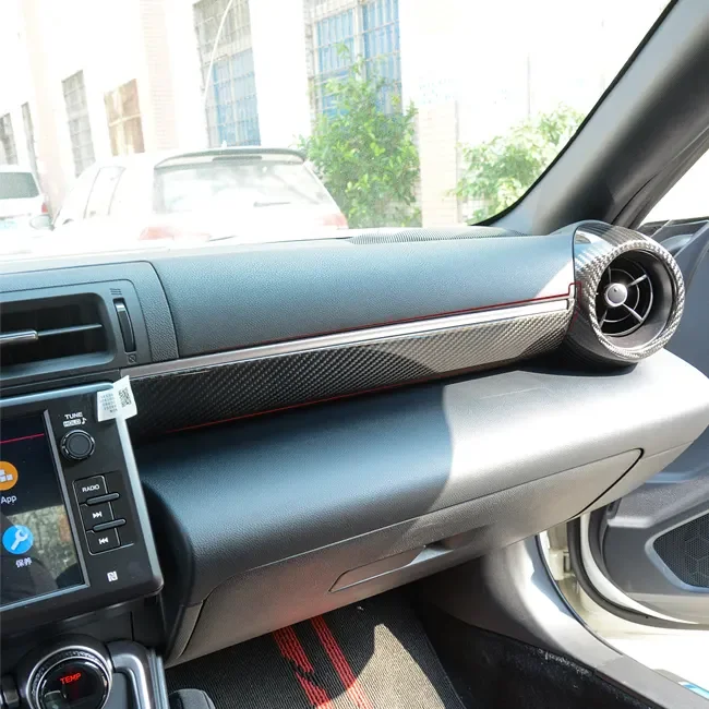 

Carbon Fiber Interior Car Copilot Seat Front Dashboard For 2022 Toyota GR86 Subaru BRZ Automotive Interior Parts Custom Fitting