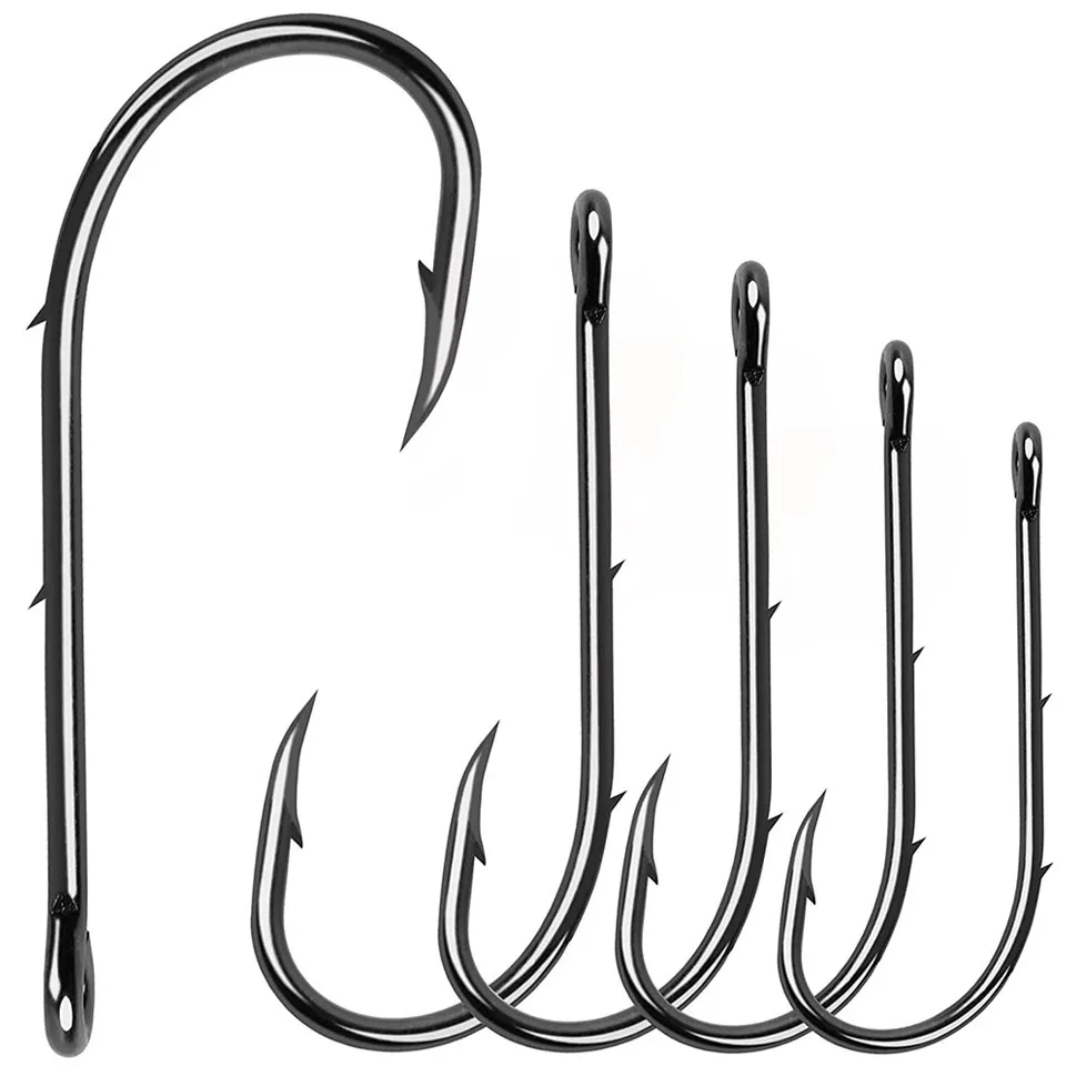 

100pcs Baitholder Fishing Hooks Barbed Fishing Lures Shank Live Bait Holder Carp Fishing Jig Worm Hooks Accessories Tackle