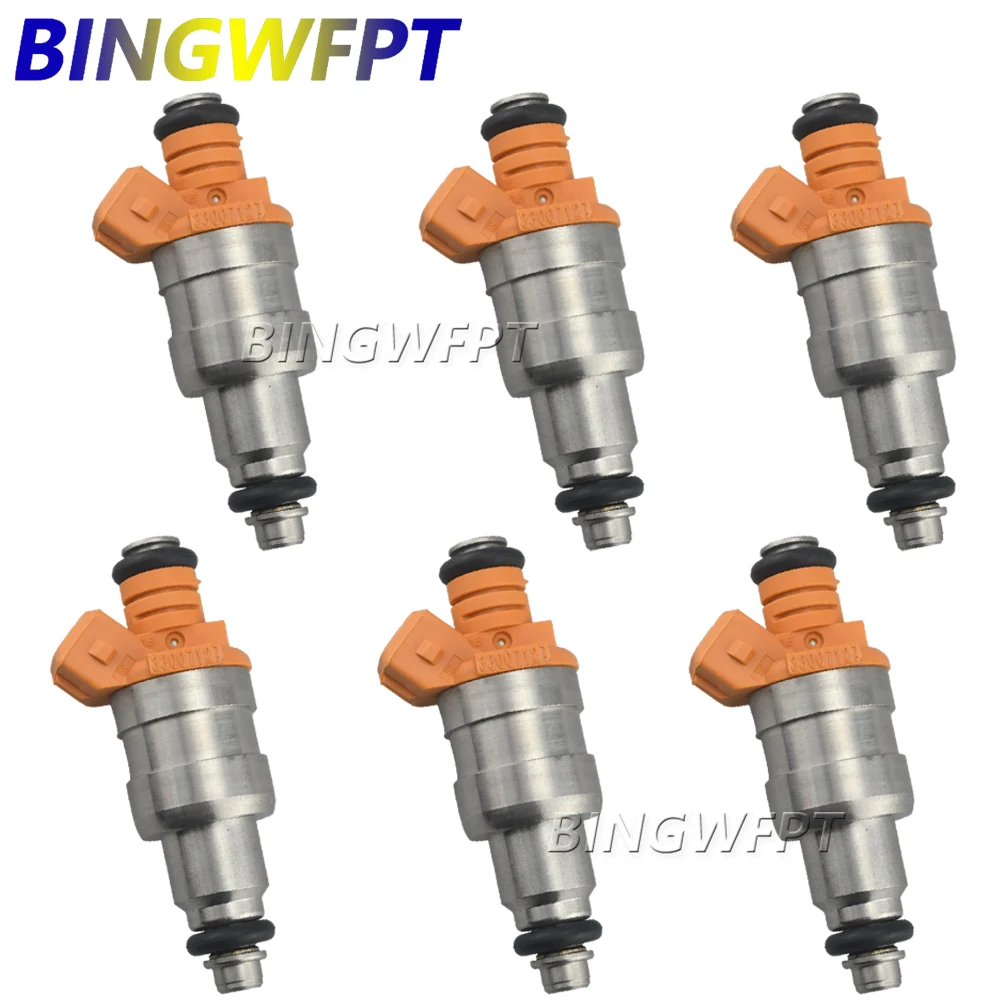 6pcs Nozzles For Wrangler Cherokee Yj 19871998 I6 4.0l Car Accessories Fuel Injectors 33007127