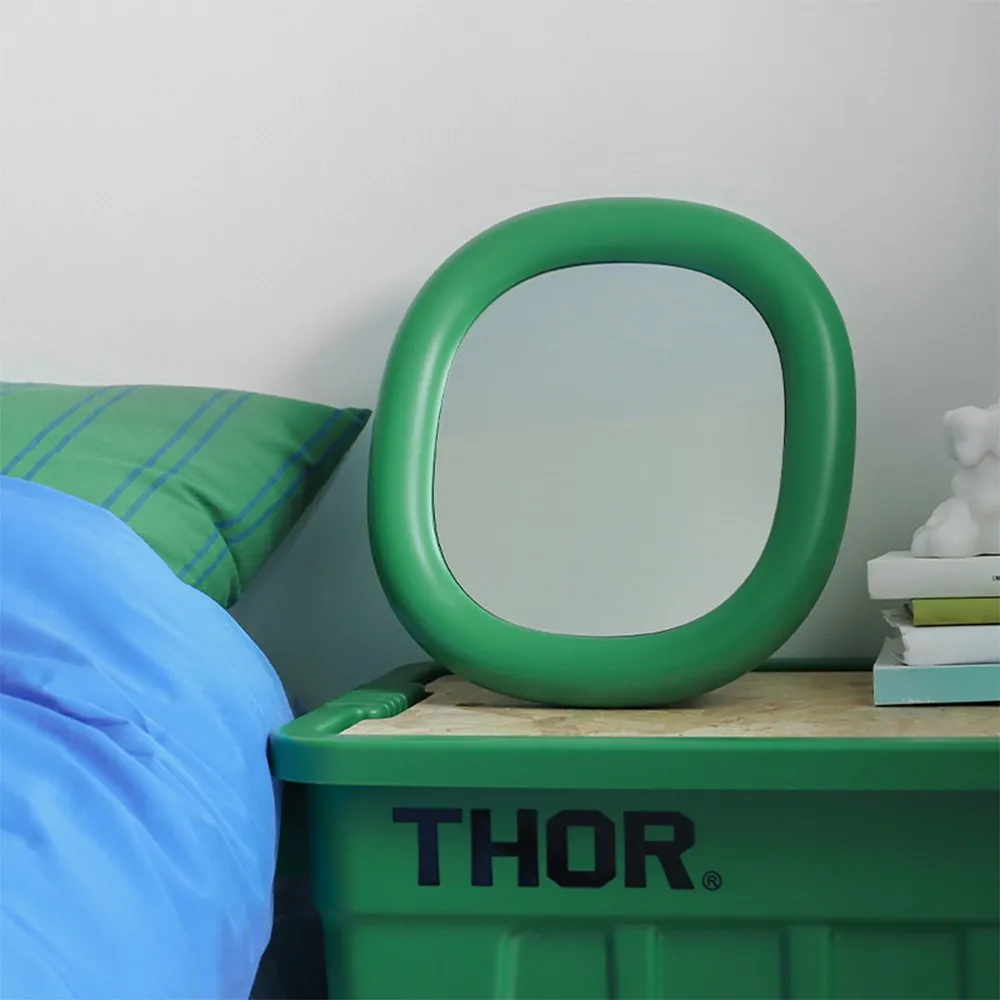 ครีมเดสก์ท็อปแต่งหน้ากระจก 34 ซม.กระจกผู้หญิง Vanity กระจกเครื่องสําอางตกแต่งบ้าน Wall Decor Kawaii แต่งหน้า 1