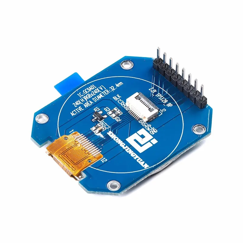 【Upgrade Your Style】 1.28-inch circular color TFT display screen high-definition IPS LCD LCD screen module 128 * 128 SPI interface.