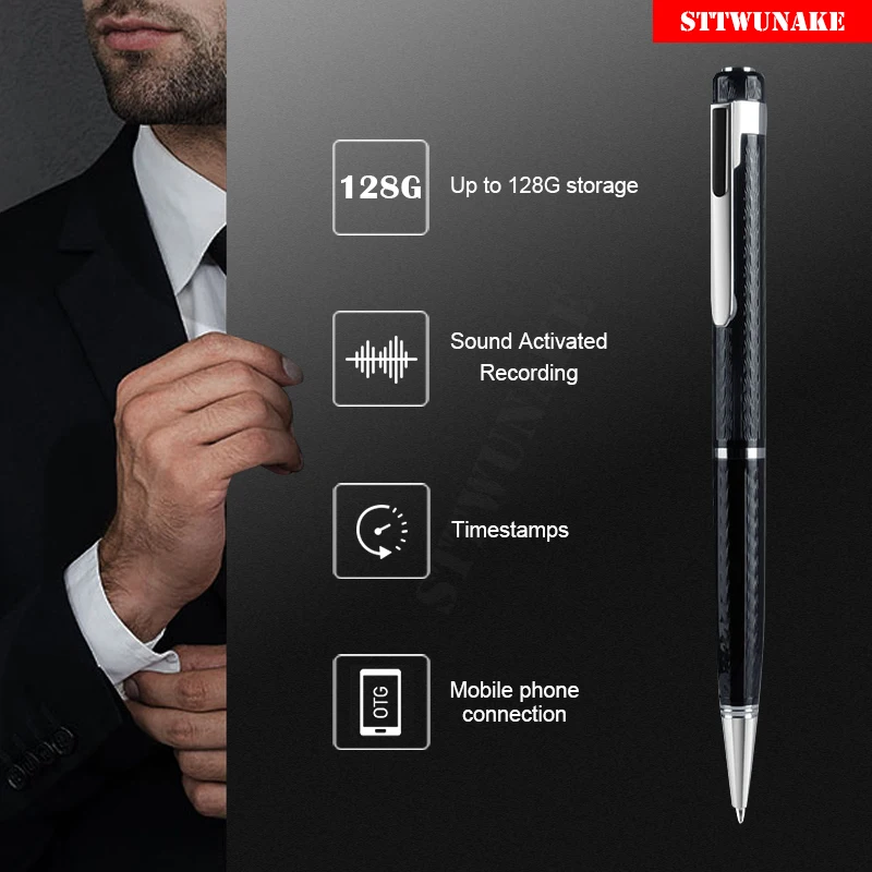 Voice Recorder Mini Pen Activated Recording Dictaphone Micro Audio Sound Digital Usb Flash Secret Record