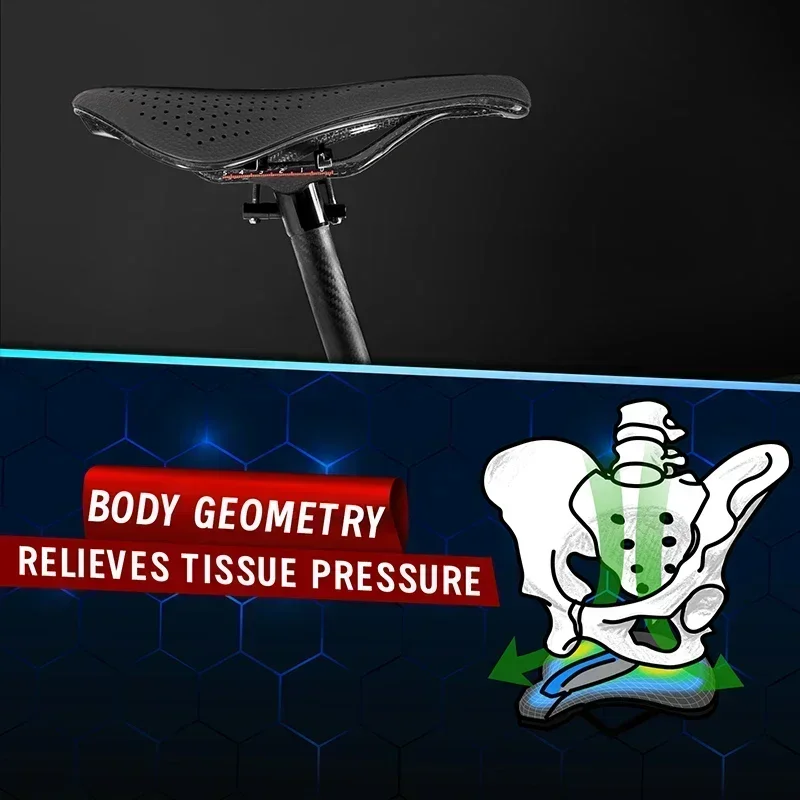 BUCKLOS-3Dプリントのカーボンファイバー自転車サドル