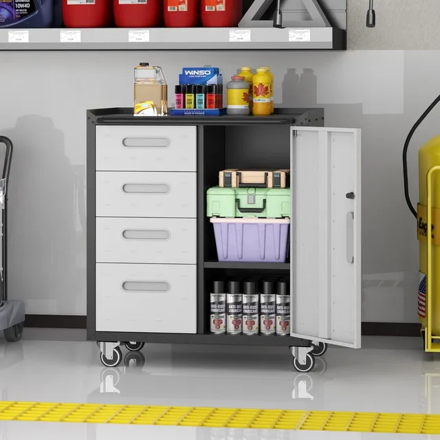 Metal Rolling Storage Cabinet 4