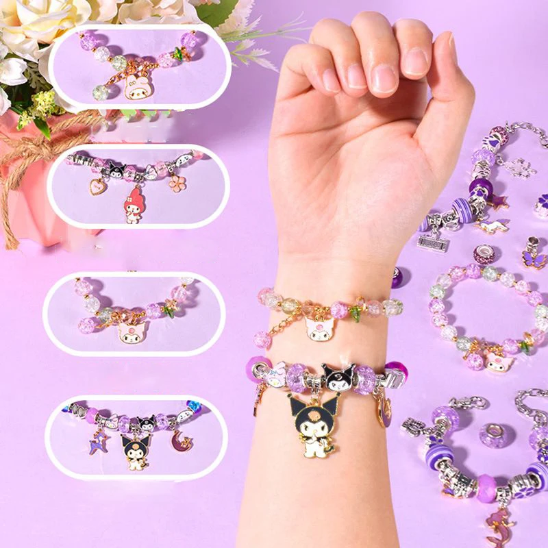 Make It Real Bedazzled Charm Bracelet Blooming Creative DIY Bead Bracelet  Kit