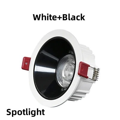 thumbnail image 1 of Focos LED COB antideslumbrantes redondos empotrados regulables de 7 W, 9 W, 12 W y 15 W para techo, iluminación de centros comerciales y oficinas, 1 of 5
