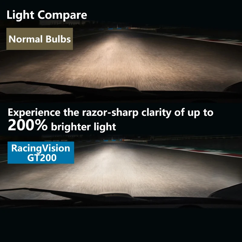Philips RacingVision lampu mobil GT200 H4 H7 9003 HB2 12V + 200%, lampu  depan Halogen otomatis sinar rendah tinggi, lampu mobil, pasang - AliExpress