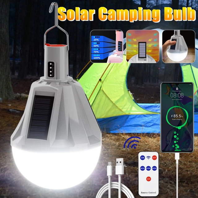 Dropship Solar Outdoor Lights Folding LED Soccer Light Bulb Portable  Emergency Solar Lamp USB Charge Search Light For Camping Hiking Home to  Sell Online at a Lower Price