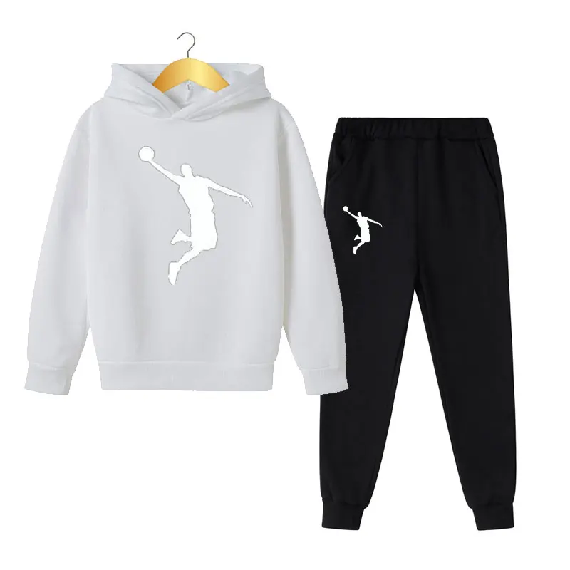 Kids Autumn Spring Fashion 2Pcs Hoodie+Pants Sports Suits 3-13 Years Boys Girls Casual Outfits Tracksuits Children Clothing Sets 5
