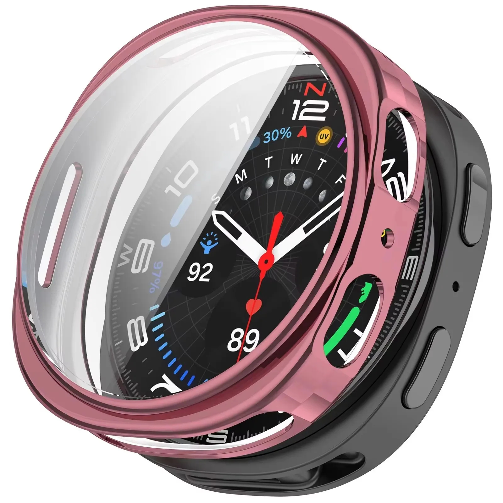 Premium Soft TPU All-Around Protective Watch Case with Screen Protector, 40mm/44mm