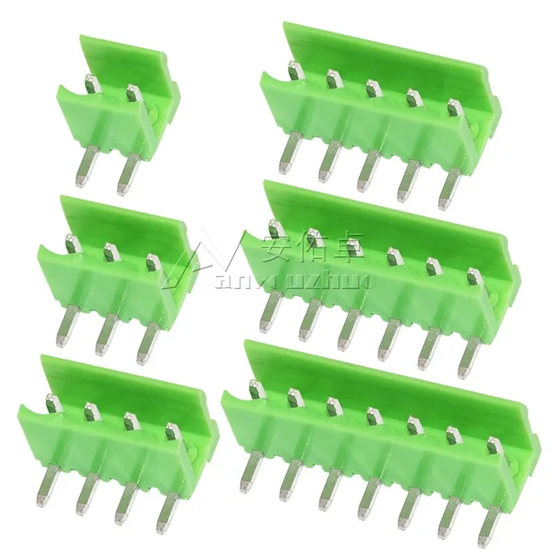 

10pcs/lot HT3.96 3.96mm Pitch Connector 2P/3P/4P/5P/6P/8P Curved Needle Socket Terminal Block 300V 10A